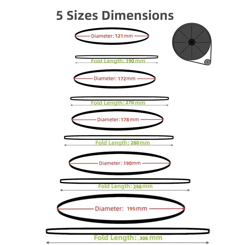 Premium Turntable Belt Replacement for Technics and Pioneer - 5
