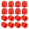 QUARKZMAN Pack of 50 Hex Nut Covers, M6 Red Plastic