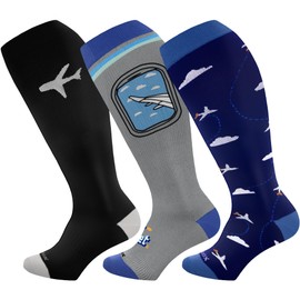 Wide Calf Compression Socks for Women & Men Plus Size Extra Large Size Support Socks for Nurses Running Pregnant Travel, 15-20 mmHg