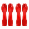 JTMKYO 2 Pieces Extra Long Kitchen Cleaning Rubber Gloves, Waterproof