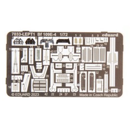 Eduard 1/72 Profile Pack German Air Force Bf109E-4 Plastic Model EDU7033