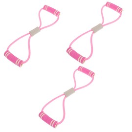 Kisangel 3pcs Endurance Strength Training Resistance Bands Set Flat Latex Exercise Bands for Legs Made for Therapy