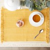 DII Variegated Tabletop Collection, Placemat Set, 13x19, Apricot, 6 Piece