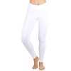 ToBeInStyle Women's Medium Weight Breathable Cotton-Spandex Leggings (Medium, White)