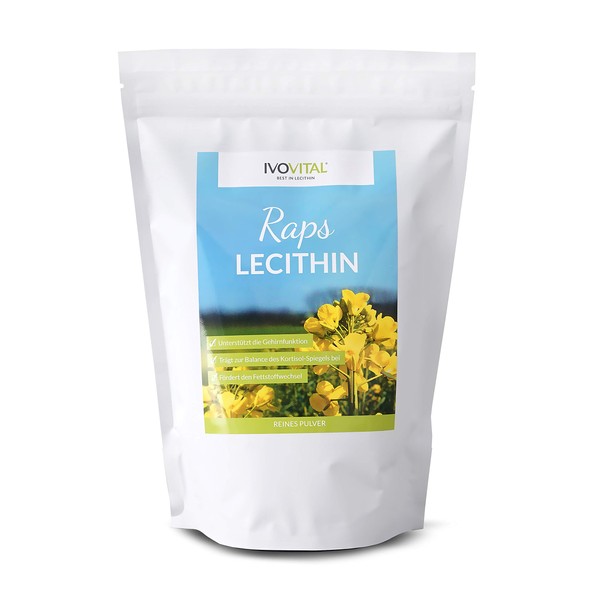 Rapeseed Lecithin Powder, Ivovital®, No Additives, Pure Lecithin (300g)