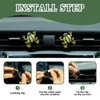 Rislobx 2Pcs Tree Frog Air Freshener Vent Clip, Cute Air