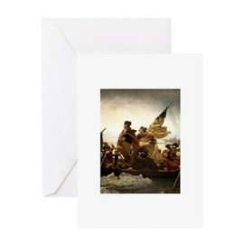CafePress Emanuel Leutze Washington Crossing The Delaware Gr Folded Greeting Card Matte