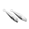 Vaguelly 2Pcs Metal Chicken Tweezers Compact Reusable Tweezers for Hair