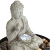 Sitting Buddha 10" High Small Zen Asian Indoor Outdoor Decor