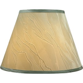 Aspen Creative 32691A Transitional Empire Shape Spider Construction Lamp Shade, Light Green, 7" Top x 13" Bottom x 9-1/2" Slant Height