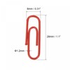 sourcing map Paper Clips Small Size 1.1 Inch Vinyl Coated