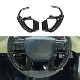 Cubierta de volante de fibra de carbono, accesorios para Toyota Tundra 2022+ Sequoia 2023+