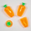 Gem Imports Easter Carrot Shaped Reusable Refillable Decorative Plastic Egg