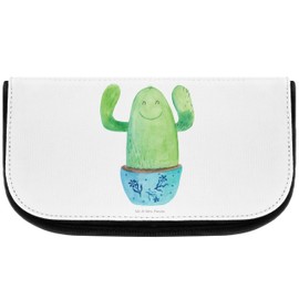 Mr & Mrs Panda Cosmetic Bag Happy – 100% Handmade in North Germany – Cactus Cactus Cacti, Slogan, Motivation, Fun, Child Safety, Reboot Office Colleague Office Casual, Colleague, Friend, Mum, Family Training Cosmetic Bag, Cosmetic Bag, Pouch, Cosmetic, W