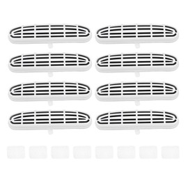 SG Store 8 Pieces Stainless Steel Cat Water Fountain Filters 6 * 1.375 * 0.62in Compatible with 108/3.2L Adjustable Water Flow Pet Water Fountain with Sponges