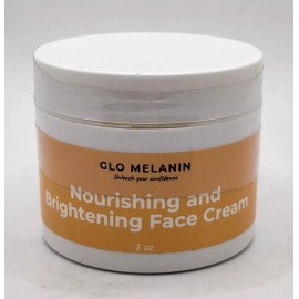 GLO MELANIN Nourishing and Brightening Face Cream 2 oz - Natural Evens Skin Tone