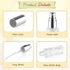 DynnnDy 12Pcs 10ml Clear Glass Spray Bottles with Silver Lid
