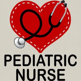 CafePress Pediatric Nurse Canvas Tote Top Zipper Closure