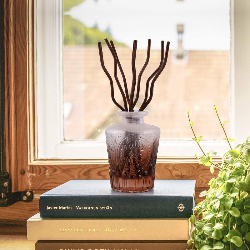 7Inch 100 Pcs Brown Wavy Rattan Reed Diffuser Sticks Fragrance