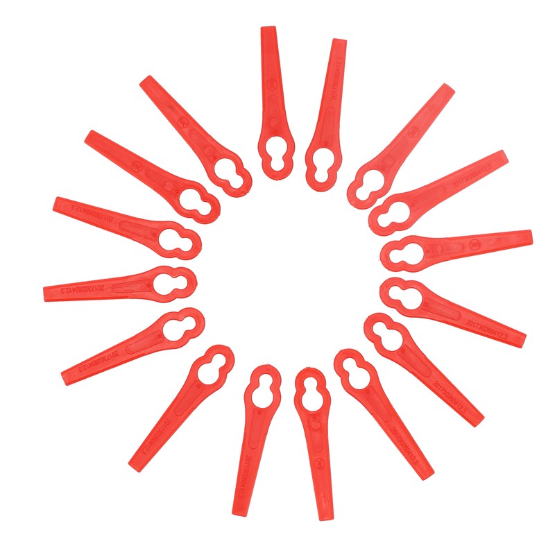 100Pcs Plastic Trimming Blades Lawn Mower Gourd Type Cutting Replacement