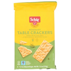 Schar Rosemary Table Crackers, Gluten Free & Non-GMO, 7.4 Ounce (Pack of 5)