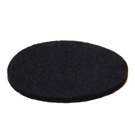MroMax 60mm Diameter Round Self Stick Anti-scratch Felt Pads Furniture Pads Floors Protector Black 12Pcs