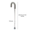 McKesson Walking Cane with Foam Round Handle, Aluminum, Adjustable Height