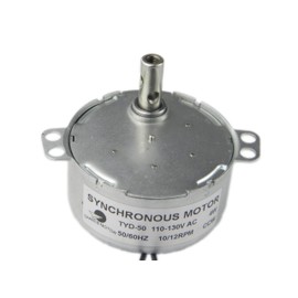 CHANCS TYD-50 Synchronous Motor 110V AC 10-12RPM CCW Counterclockwise Small AC Motor 50/60Hz 4W Power