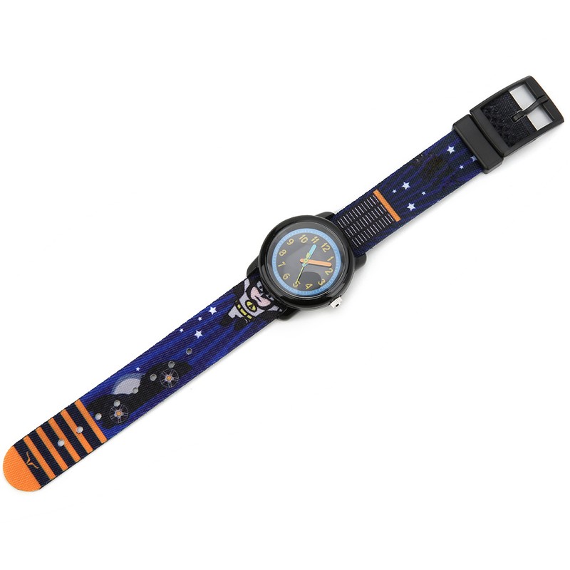 Children Watch Cartoon Pattern Waterproof Ribbon Strap Quartz Children WatchNight