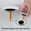 TopHomer 70mm Universal Basin Sink Stopper, Bathtub Drain Chock Plug,