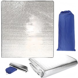 HJYDGJ 200 × 200 Camping Mat Aluminium Foil Ultralight Floor Mat Foldable Tent Mat Sleeping Mat Heat Insulating Camping Mat Ultralight Insulated Blanket Foldable Tent Mat