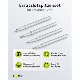 Replacement Soldering Tip Set for Soldering Station AP 2 4 Stunning Colours