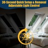 Roof Window Blackout Roller Blind, Window Blackout 100% Opaque, Removable