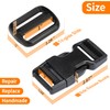 BEYOURD Buckles and Straps Set 1": 6 Yards of Thick
