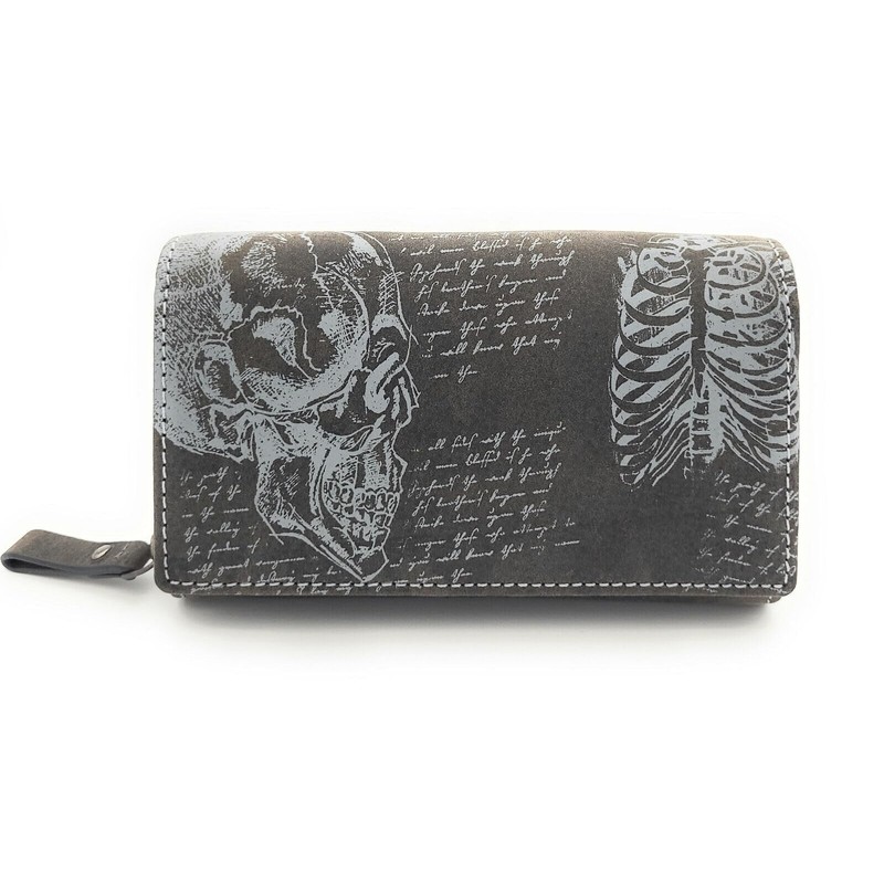 Jockey Club Genuine Buffalo Full Leather Wallet, Long, Natural Hunter