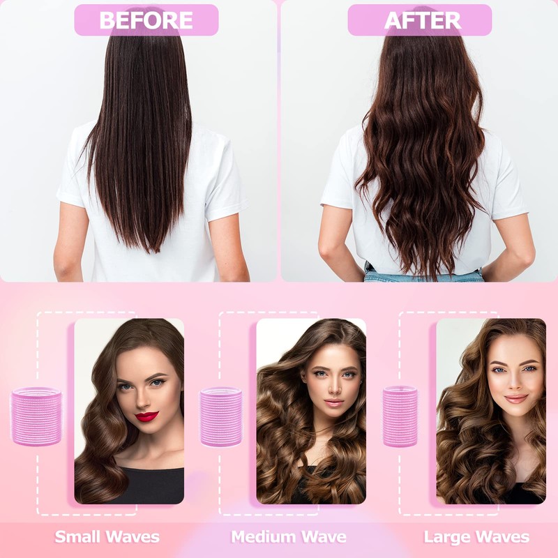 Hair Rollers, 28 Pieces Hair Rollers Large Curls Hair Curls
