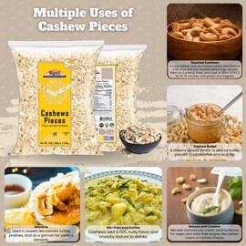Rani Raw Cashews Halves and Pieces (uncooked, unsalted) 80oz (5lbs) 2.27kg Bulk ~ All Natural, No Preservatives | Vegan | NON-GMO | Kosher | Gluten Friendly