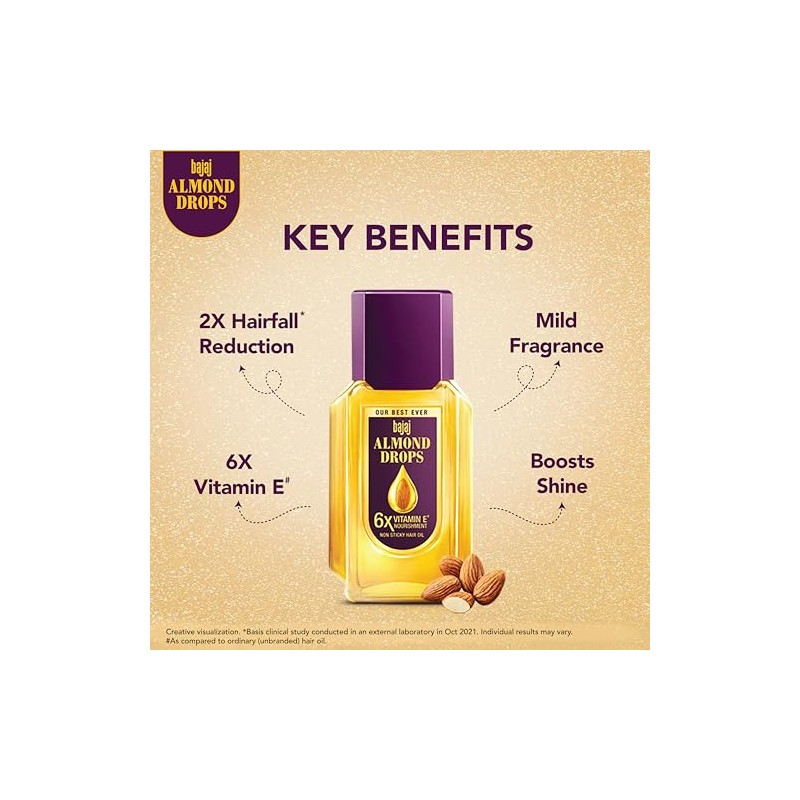 Bajaj Almond Drops Hair Oil- 300 Ml
