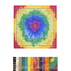 TERTIS TARTIS Bandana, Large, Paisley Pattern, 21.3 x 21.3 inches (54 x 54 cm), Bandana Stylish, Triangular Width Handkerchief, Men's, Women's, Cotton, Polyester Scarf, Gradie E