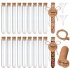 GZGXKJ 42 Pcs Provette con Tappi in Sughero Provette in
