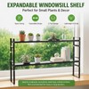 BrightRow 2 Pcs 3.5" W Expandable Window Sill Plant Shelf,
