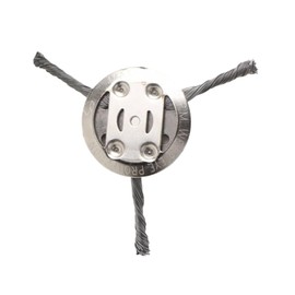 Steel Wire Wheel Grass Trimmer | String Cutter 6 Inch Attachment | Indestructible Lawn Mower Trimming Head for Grass Garden Outdoor Farm Weeding Landscaping