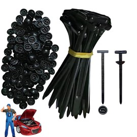 Cable Tie Buckle - Nylon Universal Cable Tie Buckle Zip Tie, Plastic Cable Ties Tool Fasteners Car Body, UV Resistant Zipties for Car Daily Auto Fixing (100Pcs)