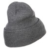 e4Hats.com Peace Symbol Embroidered Long Beanie - Grey OSFM