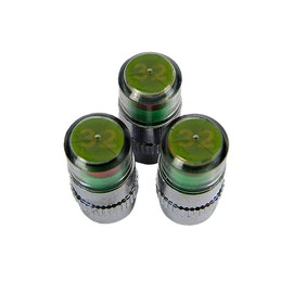 Hyfive Tyre Pressure Monitor Caps Indicators 4 Caps 32PSI 3 Colour Gauge Air Valve