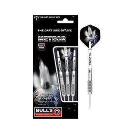 Bulls Unisex_Adult 26g Meteor Mt10 Steel Dart 26 g, Silver/White
