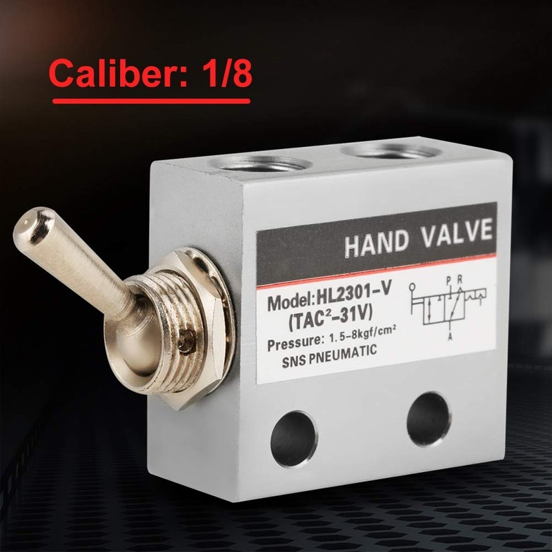 Mechanical Valve HL2301 3 Position 2-Port Toggle Switch Pneumatic Mechanical