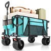 Uyittour Collapsible Folding Wagon Cart Heavy Duty Foldable, Beach Wagon