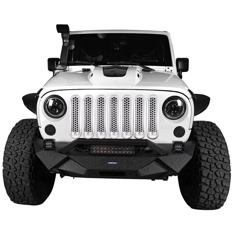 JSCARLIFE Honeycomb Mesh Front Grill Inserts Kit for 2007-2017 Jeep