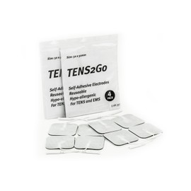 8 x TENS Electrodes Replacement Pads (2 Packs of 4), Back, Shoulder, Hip, Leg, Pain, (50x50mm), Body Clock TENS, Classic, 1st Choice, TPN 200, Boots, Neurotrac, fits Most Machines